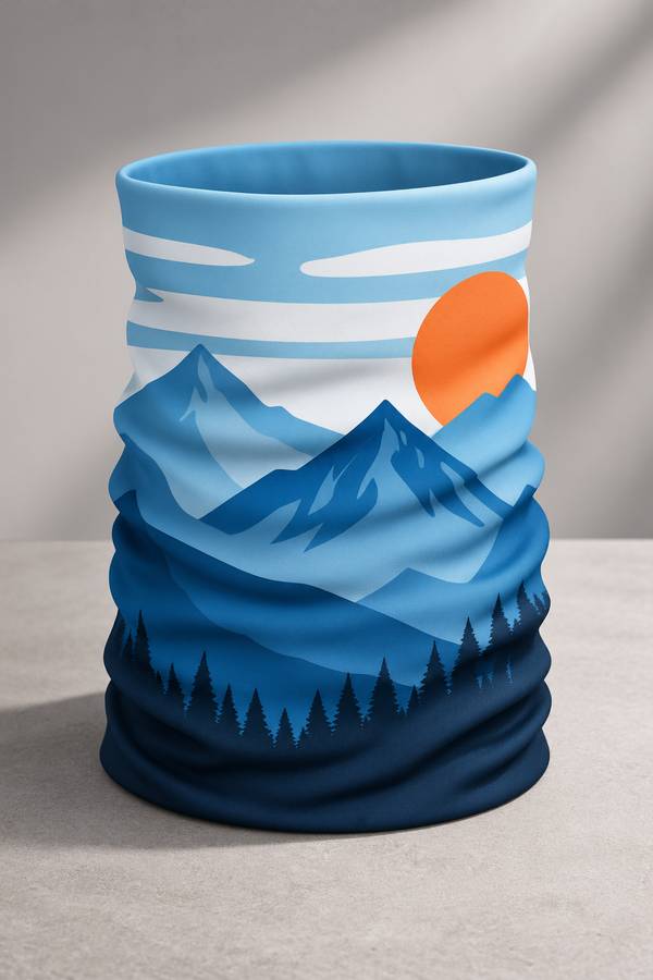 Boceto digital de braga de cuello personalizada en 3D antes de producción